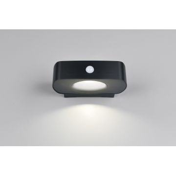 Aplica de perete pentru exterior Bilbao, RL, 21.5x15.5x6 cm, 6W, 1x SMD, plastic, negru