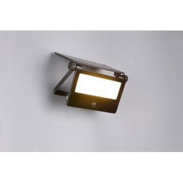 Aplica de perete pentru exterior cu senzor Moura, RL, 20.5x15.5x17.5 cm, 18W, 1x SMD, aluminiu, negru mat