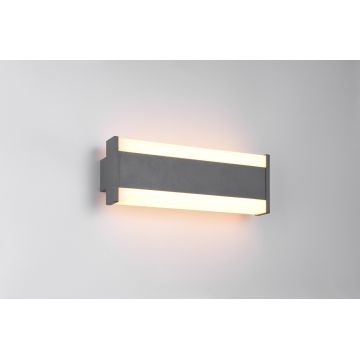 Aplica de perete pentru exterior Dawson, TRIO, 30x10.7 cm, 7W, 1x SMD, aluminiu, antracit