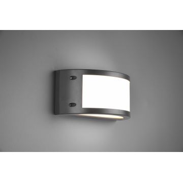Aplica de perete pentru exterior Kendal, RL, 24.8x11.5 cm, 12W, 1x SMD, plastic, antracit/alb