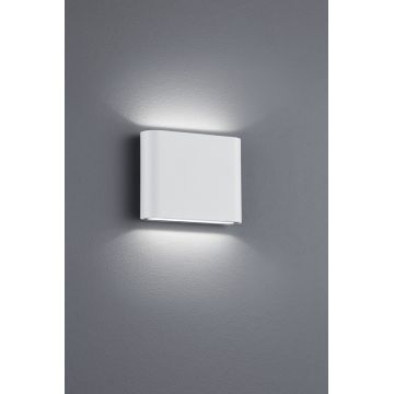 Aplica de perete pentru exterior Thames II, TRIO, 11.5x9 cm, 2.5W, 1x SMD, aluminiu, alb mat