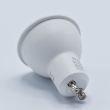 Bec LED GU10 Braytron, 7W(50W), 290 lm, lumina albastra, semitransparent, clasa energetica G