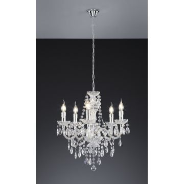 Candelabru Luster, RL, 52x150 cm, 40W, 5x E14, metal, bronz