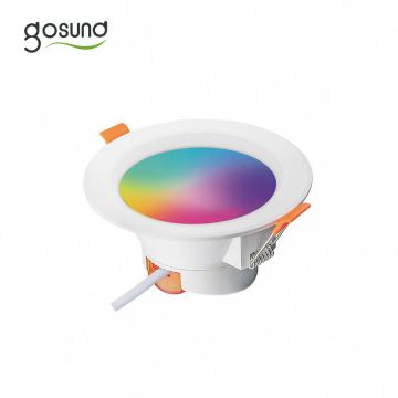 Gosund&nbsp;|&nbsp;NiteBird Spot LED RGB+CW incastrabil inteligent Gosund LB10, Wi-Fi, 5W, 450 lm, lumina alba si colorata
