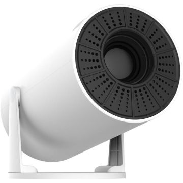 Kiano Proiector Kiano Relax, designul unic, pivotant, 140 lm, 1280 x 800 pixeli, Bluetooth 5, Airplay,  Transmitere TV, DLNA , Android 11, Alb