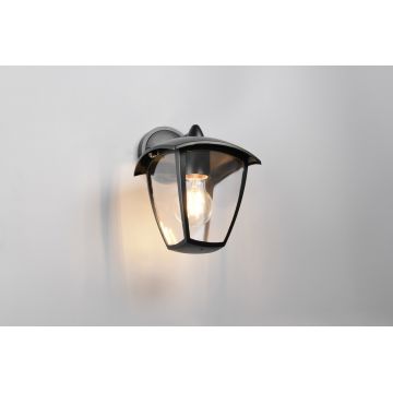 Lampa de gradina Venta, TRIO, 20x17x24 cm, 10W, 1x E27, aluminiu, negru mat