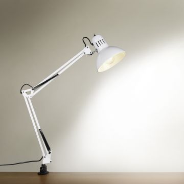Lampa de masa Tajo, TRIO, 51x16.8x73.5 cm, 40W, 1x E27, metal, alb
