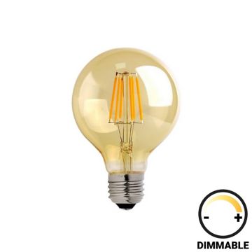 Lampă G95 Bulb, ambra, 9.5x13.7 cm