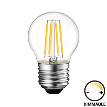 Lampă LED G45 Bulb, transparent, 4.5x7 cm
