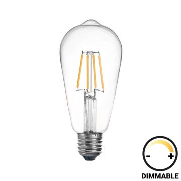 Lampă ST64 V1 Bulb, transparent, 6.4x14.7 cm