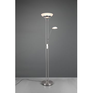 Lampadar Orson, RL, 32.5x180 cm, 28W / 6W, 2x SMD, metal, nichel mat