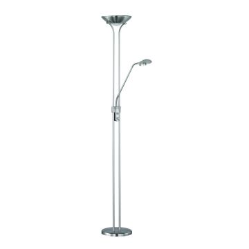 Lampadar Spock, RL, 25x180 cm, 19W / 5W, 2x SMD, metal, nichel mat