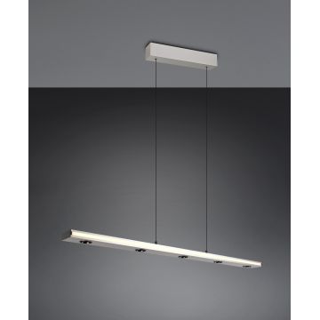 Lustra Graham, TRIO, 109x9x150 cm, 4.5W / 10W, 7x SMD / 1x SMD, metal, nichel mat