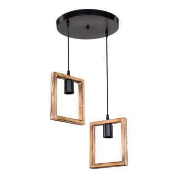 Lustră Isolate, nuc, 43x83 cm