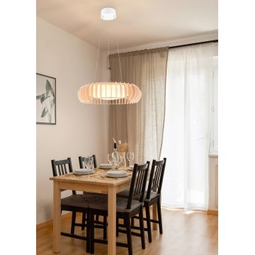 Lustra Monte, RL, 60x150 cm, 40W, 1x SMD, plastic, alb/natur