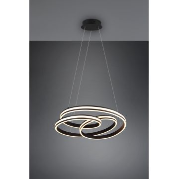 Lustra Nuria, TRIO, 60x150 cm, 60W, 1x SMD, metal, negru mat