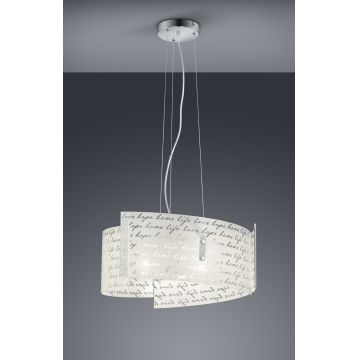 Lustra Signa, TRIO, 50x150 cm, 40W, 3x E27, metal, alb