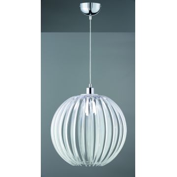 Lustra Zucca, TRIO, 40x150 cm, 60W, 1x E27, acril, argintiu/transparent