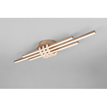 Plafoniera Cinto, RL NOW, 81x18x10.5 cm, 20W, 1x SMD, metal, maro