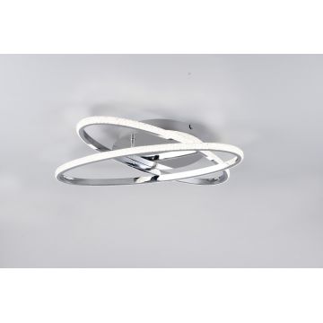 Plafoniera Lane, RL, 58x58x9 cm, 27W, 1x SMD, metal, argintiu