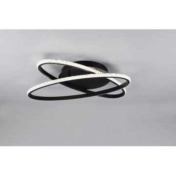 Plafoniera Lane, RL, 58x58x9 cm, 27W, 1x SMD, metal, negru mat