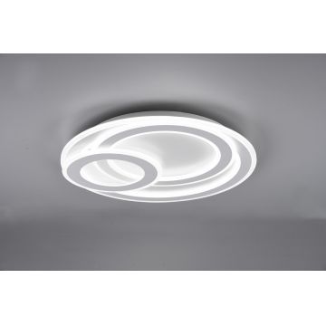Plafoniera Mita, TRIO, 51x7 cm, 74W, 1x SMD, metal, alb mat