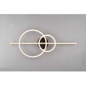 Plafoniera Montilla, TRIO, 100x40x12.5 cm, 54W, 1x SMD, metal, argintiu