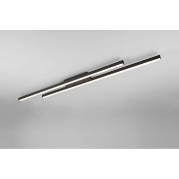 Plafoniera Odio, RL NOW, 110x8.5x5 cm, 22W, 1x SMD, metal, negru mat