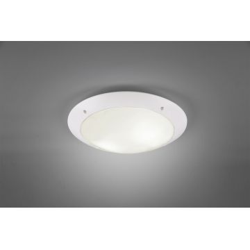 Plafoniera pentru exterior Camaro, RL, 33x9 cm, 12W, 2x E27, plastic, alb mat