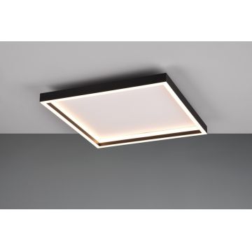 Plafoniera Rotonda, RL, 35x35x5.8 cm, 20W, 1x SMD, metal, negru mat