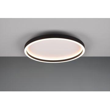 Plafoniera Rotonda, RL, 35x5.8 cm, 20W, 1x SMD, metal, negru mat