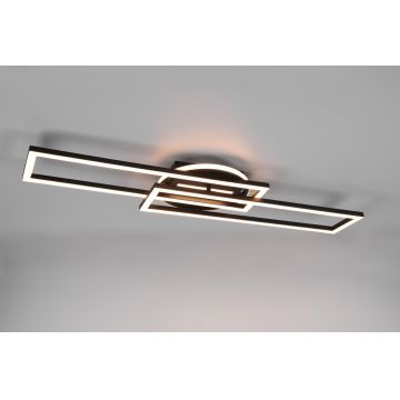 Plafoniera Twister, RL, 90.5x24.5x8.5 cm, 30W, 1x SMD, metal, negru mat