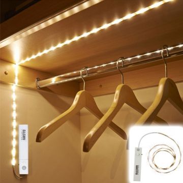 Banda LED cu senzor miscare, lungime 1 m, pentru interior