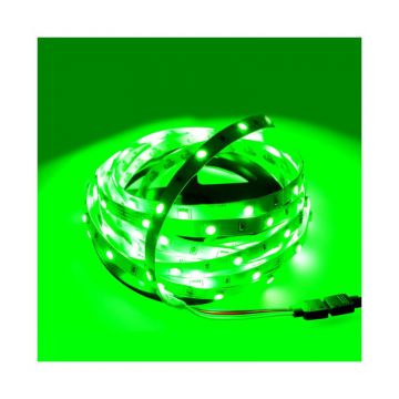 Banda LED exterior, 300 LED-uri, lumina verde, lungime 5 m, IP65, fascicul 120 grade