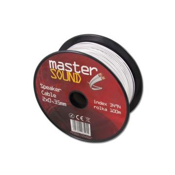 Cablu alimentare banda LED, rola 100m, 2 fire B/R 0.35mm, PVC, 12V/24V