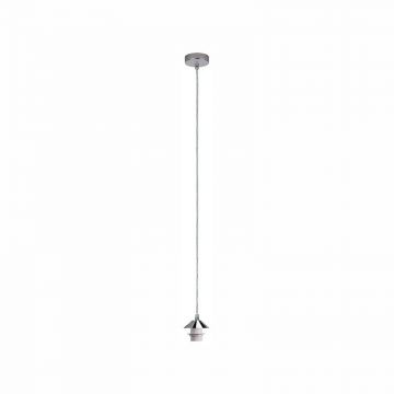 Cablu pentru pendule, dulie E27, 60W, cromat mat, IP20, metal