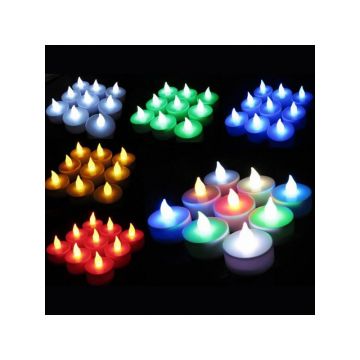 Candela cu led multicolora