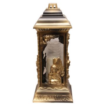 Felinar din Sticla cu Inger Auriu 72 Ore