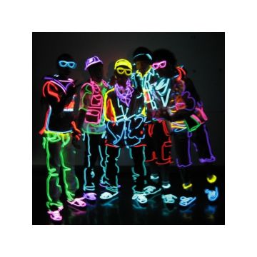 Fir neon electroluminescent EL wire 2,3 mm pentru imbracaminte