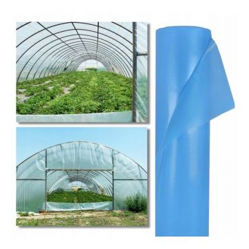 Folie UV2, pentru sere si solarii, 2 sezoane, 6x1 m, 150 microni, albastra