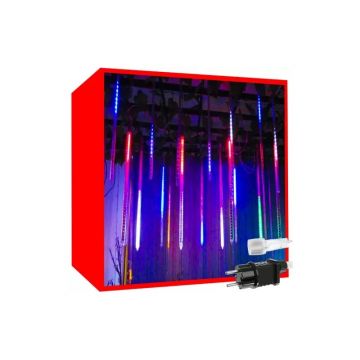 Ghirlanda luminoasa cu 288 LED-uri, interior exterior, multicolor