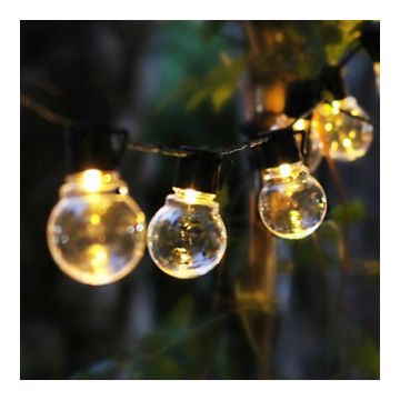 Ghirlanda solara decorativa, 20 LED-uri, 50 lm, 1.44W, lungime totala 485 cm, IP44