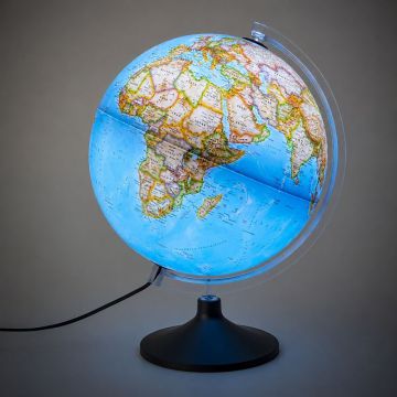 Glob geografic iluminat Carbon Clasic, 30 cm, National Geographic