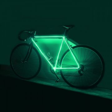 Kit luminos tuning bicicleta fir EL Wire, lungime 3 m, invertor inclus