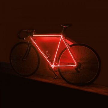 Kit luminos tuning bicicleta fir EL Wire, lungime 3 m, invertor inclus