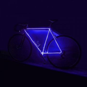 Kit luminos tuning bicicleta fir EL Wire, lungime 3 m, invertor inclus