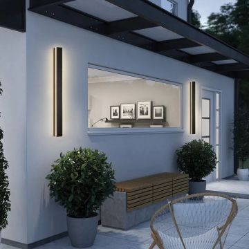 Lampa arhitecturala LED pentru fatada casei, lungime 60 cm, putere 19W, 900 lm, carcasa otel si acril