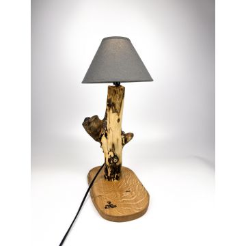 Lampa decorativa, handmade din lemn recuperat