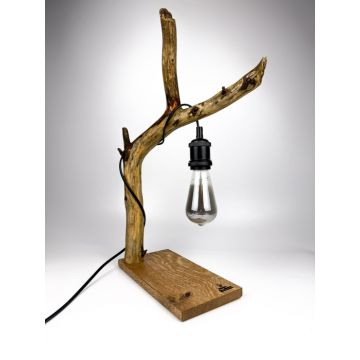 Lampa handmade din ramura naturala