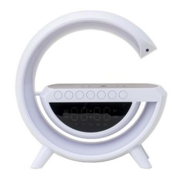 Lampa Led, 4 in 1 cu Boxa, Ceas si Incarcator, 15 W, Z-tools